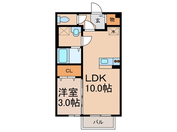 グロワ－ル東合川の物件間取画像